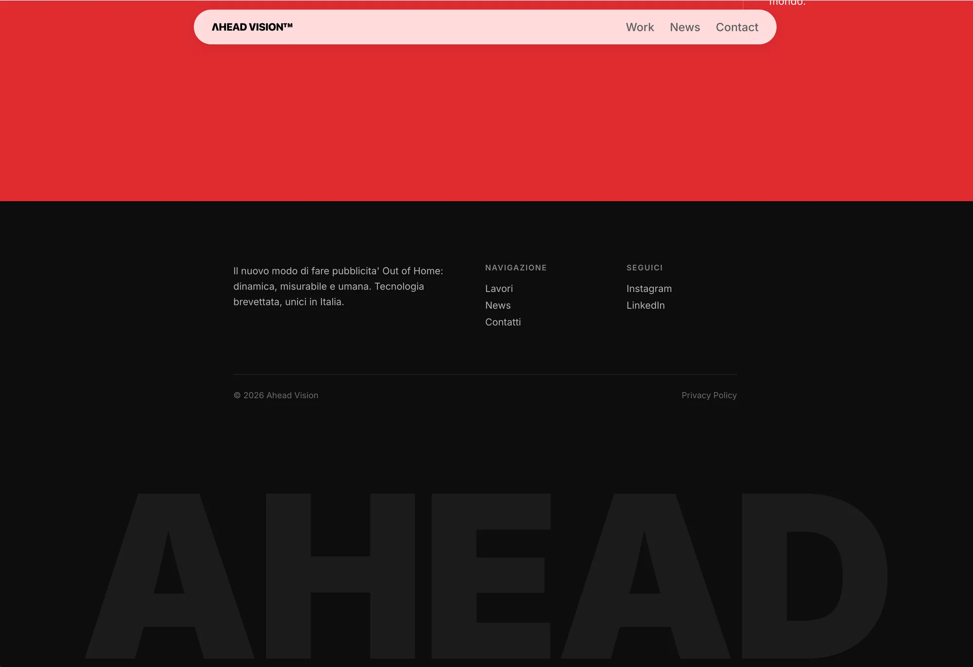 Ahead Vision